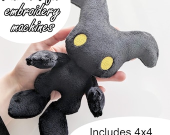 Patrón de bordado ITH (en el bastidor) Kingdom Hearts Heartless mini peluche