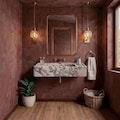 Marble Sink Calacatta Viola, Bathroom Sink, Wall mounted Sink, Vessel Sink, Handcarved Sink, Marble Washbasin, Natural Stone, Custom Size