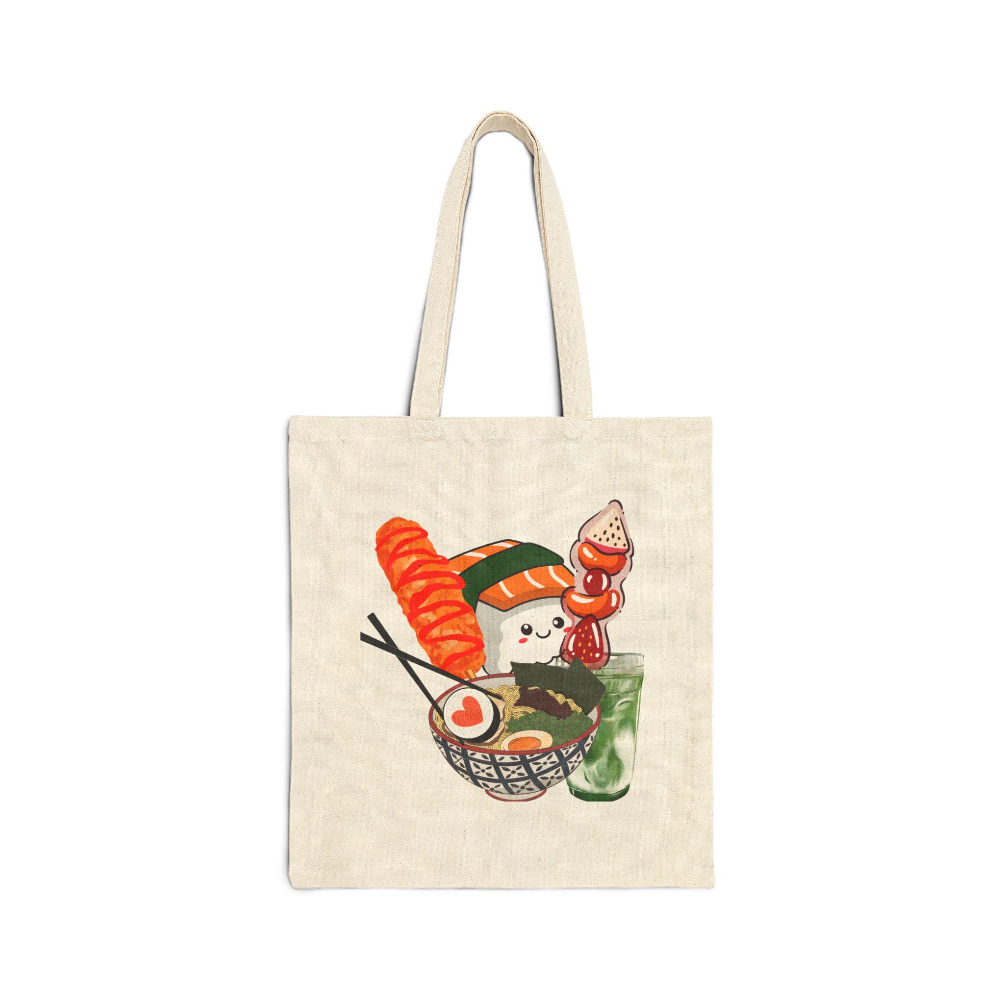 Sushi Cotton Canvas Tote Bag, Foodie Gift - Etsy