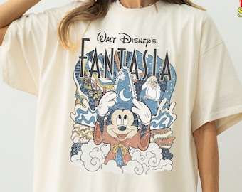 Comfort Colors® Disney Fantasia Tee, Disneyland Trip Shirt, Fantasia Sorcerer Shirt, Disney Hollywood Studios, Mickey Stay Magical T-Shirt
