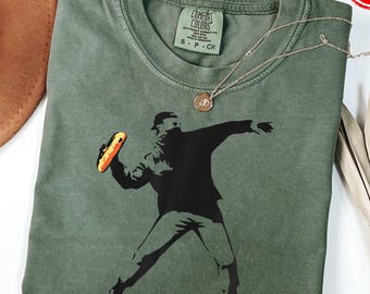 Comfort Colors® Banksy Inspired Sandwich Thrower T-Shirt