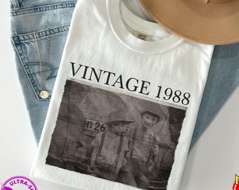 Comfort Colors® Vintage Photo Shirt, Custom Year Birthday Tee