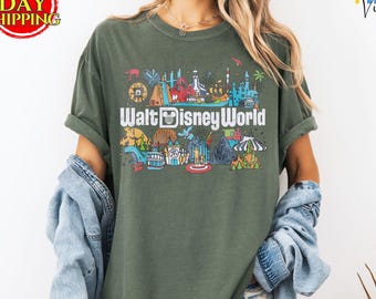 Comfort Colors® Vintage Walt Disneyworld Shirts, Retro 90s Mickey & Friends Shirt, Disney Family Vacation Shirt, Disney 2026 Trip T-Shirt