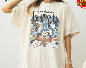 Comfort Colors® Disney Fantasia Tee, Disneyland Trip Shirt, Fantasia Sorcerer Shirt, Disney Hollywood Studios, Mickey Stay Magical T-Shirt