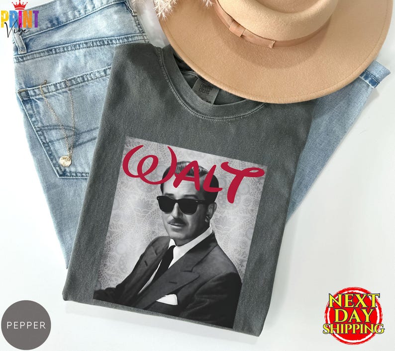 Comfort Colors® Walt Disney Shirt, Vintage Mickey Mouse Tee, Disneyland Magic Kingdom Gift, Disney Fan T-Shirt for Men & Women image 2