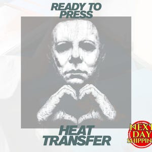 Comfort Colors® Michael Myers Heart Hands Tee, Vintage Horror Movie Shirt, Halloween Slasher Graphic Apparel image 7