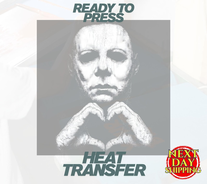Comfort Colors® Michael Myers Heart Hands Tee, Vintage Horror Movie Shirt, Halloween Slasher Graphic Apparel image 7