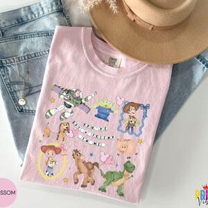 Comfort Colors® Retro Coquette Disney Toy Story You've Got A Friend In Me Shirt, Toy Story Characters Tee, Family Matching Shirt image 6