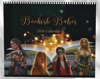 2026 Romantasy Bookish Babes Calendar: Fantasy Romance Lover Gift