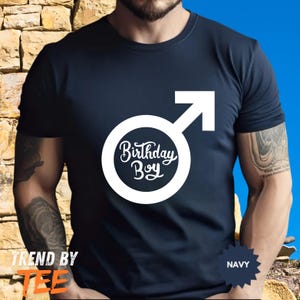 Personalized Birthday Boy T-Shirt: Custom Name & Age Party Outfit.