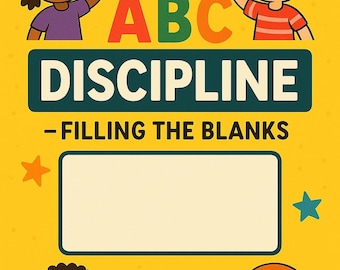ABC Discipline Lesson Plan, Kids Educational Activity, Classroom Resource, Homeschool Learning, Parenting Helper