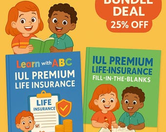 Kids Financial Literacy Bundle: Life Insurance Book & Workbook (Printable)
