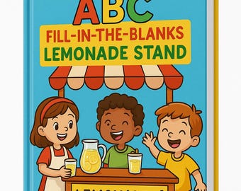 Lemonade Stand Activity Book: A-Z Learning for Kids Ages 4-8