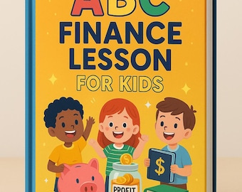 ABC Finance Lesson for Kids, Financial Education for Children, Money Management Class, Kids Money Lessons, Money Skills for Kids