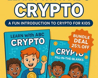 Crypto Book Bundle for Kids: Financial Literacy Workbook (Printable)