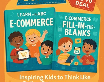 E-Commerce Bundle: Educational Book & Workbook for Kids (Printable)