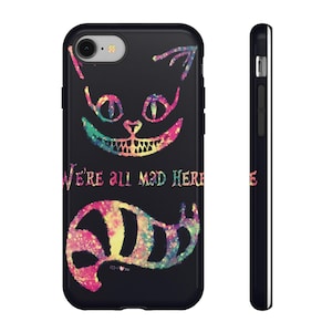 Fundas resistentes del Gato de Cheshire, colorida funda de Alicia en el País de las Maravillas, accesorios originales, regalo divertido, funda protectora para teléfono