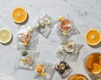 7-teilige Kräutertee-Kollektion • Natürliche Früchteaufgüsse, Wellness-Geschenk (Umweltfreundliche Verpackung)