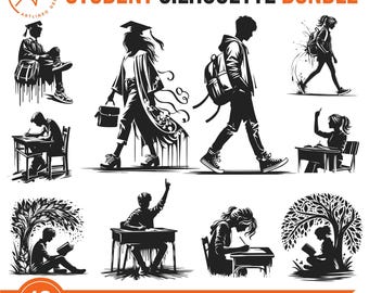 Student Bundle SVG : Graduation, Study, Education, Classroom Wall Art Lover Cricut Designs (Digital download)