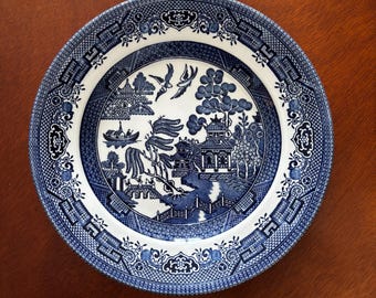Ringtons Millennium Plate 記念プレート Vintage Ringtons Millennium Plate: Blue & White Castle Design