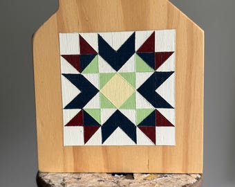 Custom Painted Wood Barn Quilt Block