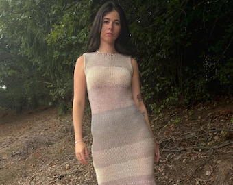 Vestido de punto hecho a mano