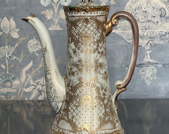 Antique Hand Painted Nippon Chocolate Pot - Morimura Bros