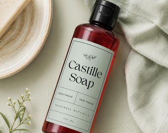 Castille Soap – Extra Natural Multi Purpose Soap | 100 ml Handmade Botanical Soap | Natural Liquid Soap