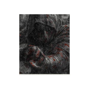 Dark Mystic Crushed Velvet Blanket | Cozy Throw for Home Decor, Perfect Gift for Halloween, Gothic Style, Bedroom Accent, Warm Snuggle
