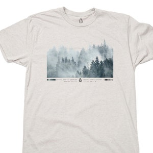 Mountain TShirt Men - Winter Scenery -  National Park Shirt - Oregon T Shirt Gifts for Him or Her - Shutter Series V.2 Photo T-Shirts
