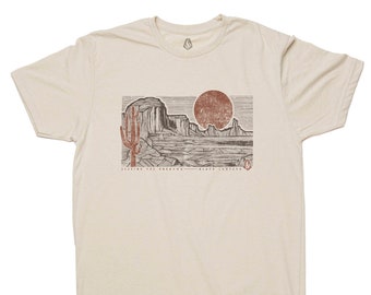 Mens Graphic Tees - Sandstone - Desert Shirt - TShirt Men - Hiking TShirt Birthday Gifts for Men