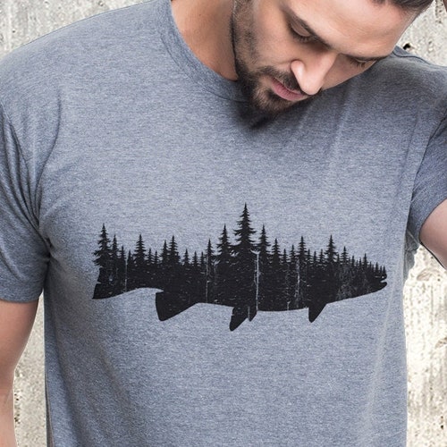 mens shirts with fish on them