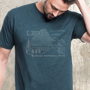 Glacier National Park Shirt - MountainTShirt -  Montana Gifts - Montana T Shirt Men or Women