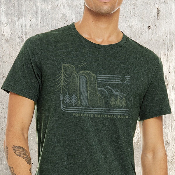 Yosemite National Park T-Shirt - California TShirt Graphic Tees - Yosemite Shirt Gift for Men or Women