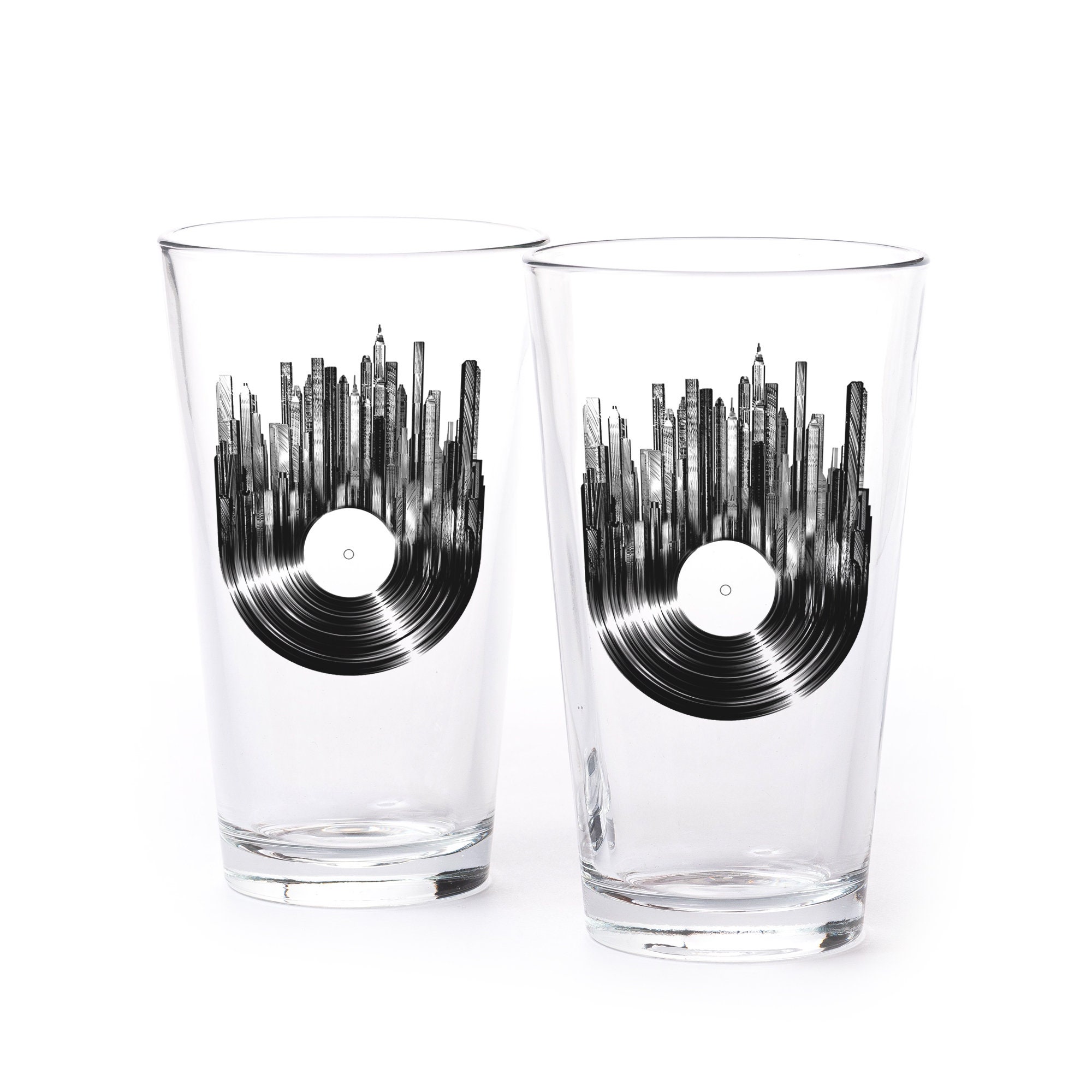 College Cityscape Rocks Glasses - Set of 2 - Morehouse College | Wine & Bar Storage | College Gifts | Wine Gifts | Gifts for Men