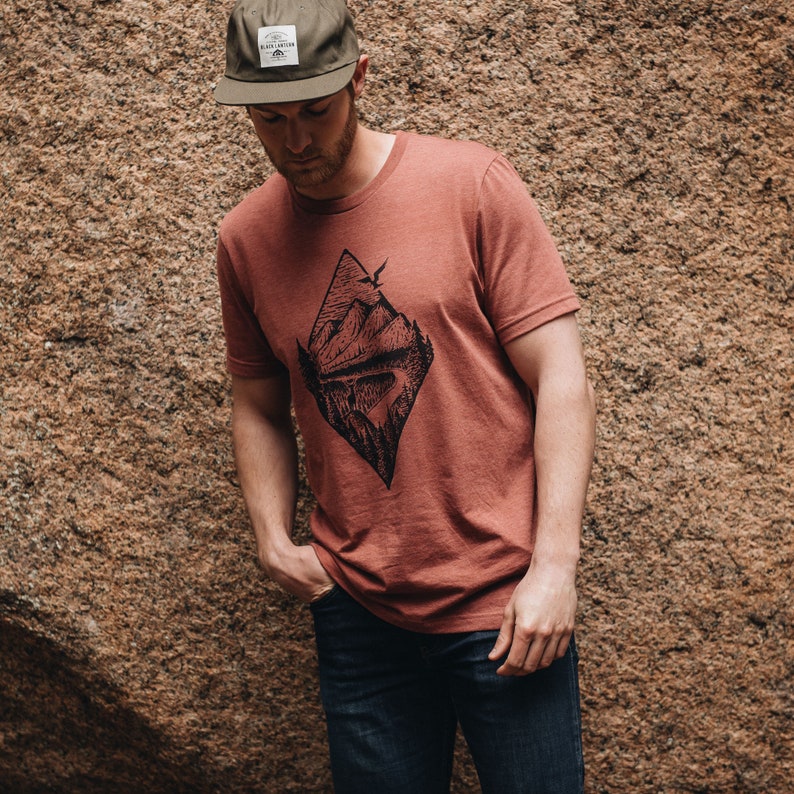 Mens River Mountain Forest Tshirt 3
