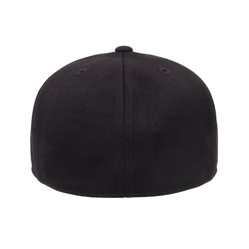 May include: A black baseball cap with a flat brim and a structured crown.