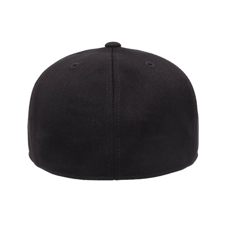 May include: A black baseball cap with a flat brim and a structured crown.