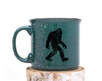 Bigfoot Mug - Campfire Coffee Mug - Sasquatch Mug - Big Foot Mug Bigfoot Gifts