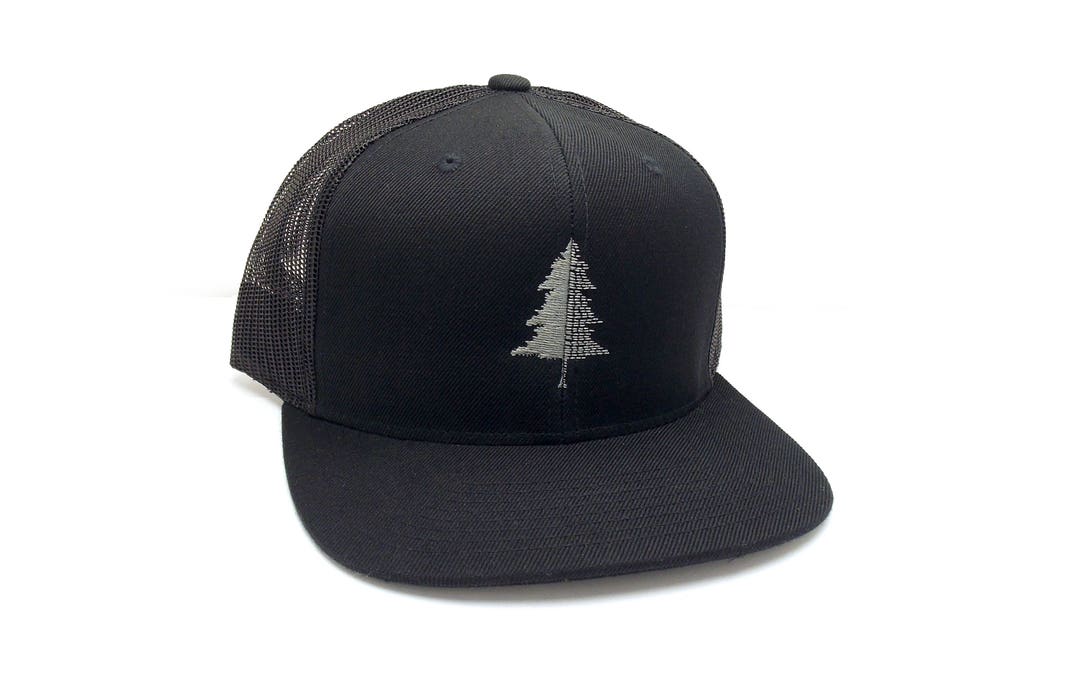 Tree Trunk Hat Tree Trucker Hat - Split Tree - Snapback Trucker Mesh Hat - Wool ...