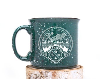 Rocky Mountain National Park Mug - Coffee Mug Colorado Gifts - Mountain Mugs Coffee Cup