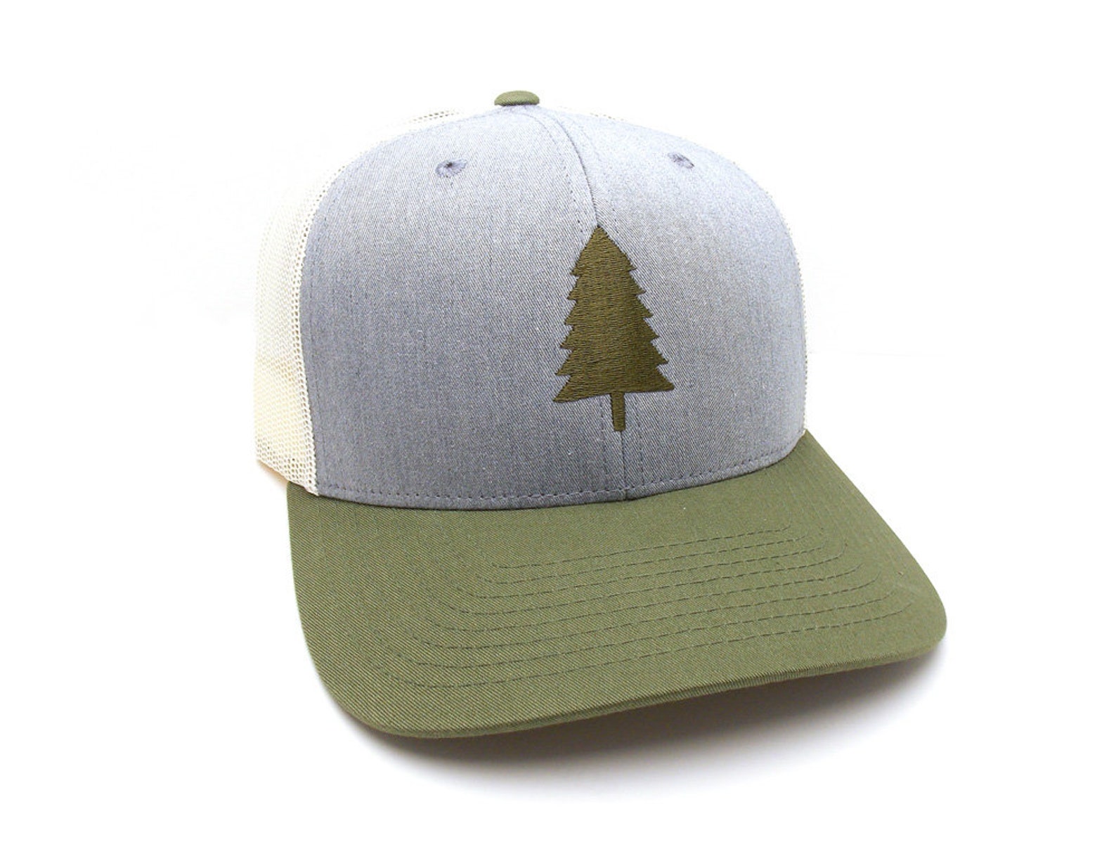 Pine Tree Trucker Hat Wilderness Area Mesh Back Trucker | Etsy