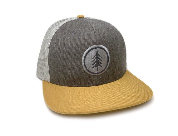 Mens Trucker Hats - Classic Trail - Hiking Hat - Three Tone Trucker Hat -  Mountain Trucker Hat Mens Gift