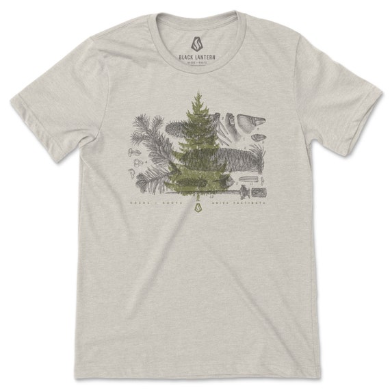 Mens Graphic Tees Rocks Roots Vol. 2 Camping Shirt Environmental Shirt Forest TShirt Men