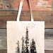 Pine Tree Forest Tote Bag - Summer Tote - Nature Tote Bags - Bridesmaid Tote Bags - Cute Tote Bag 