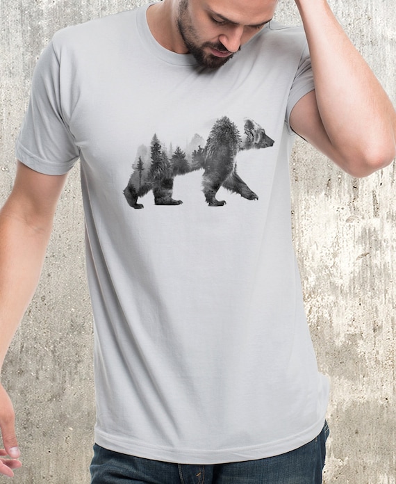 Bear Nature Tshirt- Tee Shirt Bear Nature Tshirt- Tee Shirt