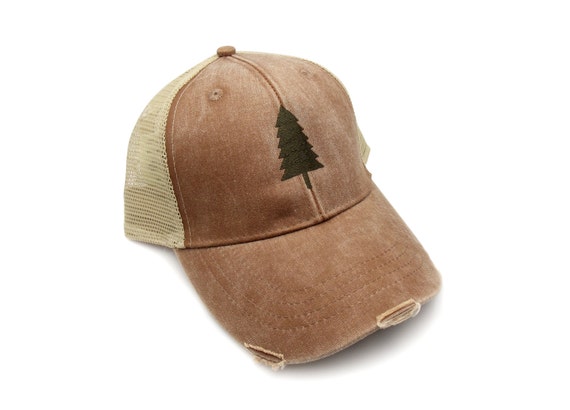 Trucker Hat Men/Unisex - Wilderness Area - Tree Cap Mens Hats - Trucker Mesh Hat - Forest Hat - 3 Color Choices