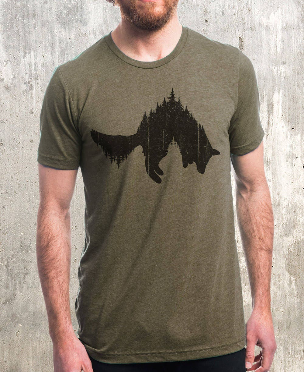 Fox T Shirt Men - Fox and Forest