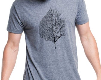 Leaf and Tree Nature T-Shirt for Men and Women – Nature Graphic Tee by Black Lantern – Unisex Outdoor Shirt Gift for Hikers & Nature Lovers