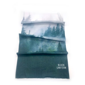 Neck Gaiter - Forest and Clouds - Neck Gaiter Men/Women - Reusable, Washable & UV Protection - Nature Head Wrap Balaclava
